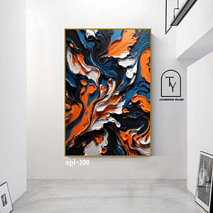 תמונה פנורמית לסלון געש מודרני אבסטרקט