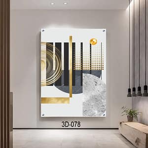 תמונת זכוכית ללובי בניין - 3D-078